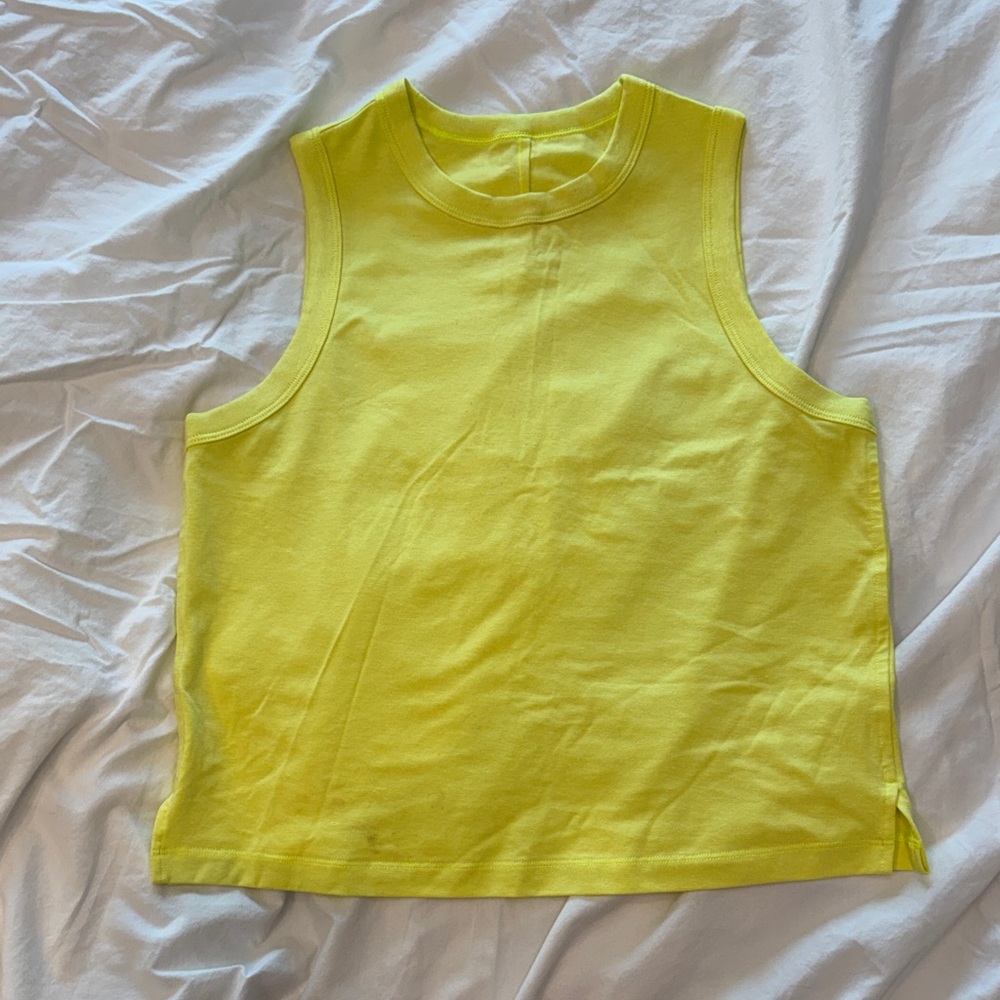 lululemon athletica Yellow Tank Top